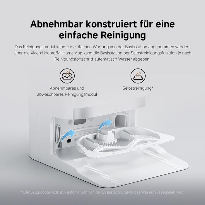 Робот-пилосос Xiaomi Robot Vacuum X20+ з функцією вологого прибирання, потужність всмоктування 6000 Па, підйомні швабри
