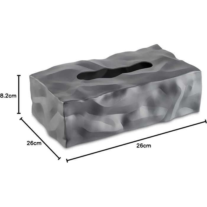 Essey Cosmetic Tissue Box Wipy Cube II, rectangular napkin dispenser, design tissue box