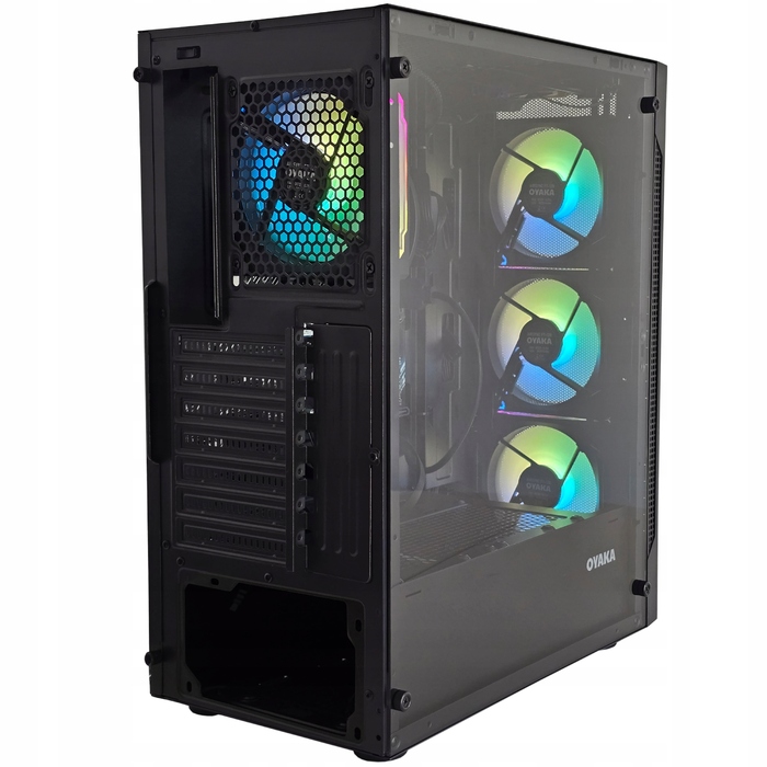 Корпус ATX OYAKA FUSION TOWER FT-G1, 4x ARGB вентилятори, контролер, пульт ДК