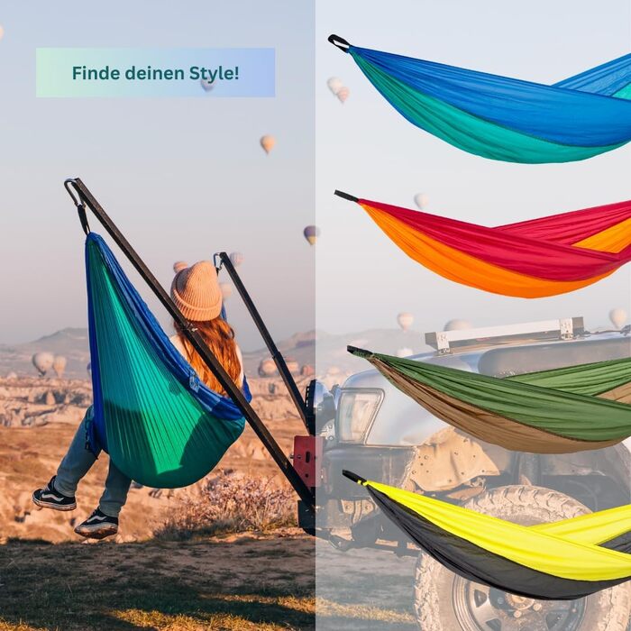 Гамак Amazonas Ultra-Light Adventure Coyote Kingsize (275x140 см, до 150 кг) - надлегкий, зелений