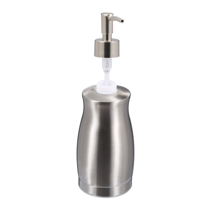 Relaxdays Stainless Steel Soap Dispenser 400 ml