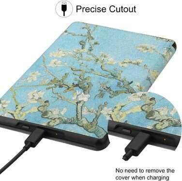 Чохол для Kindle 6' (11-го покоління) 2024/2022 (C2V2L3) - PU шкіра, захисний кейс з авто-вимиканням, Smart Cover, Löwenzahn (Квітка)