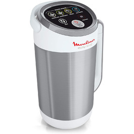 Блендер-суповарка Moulinex Easy Soup LM841110, 1000 Вт, 1,2 л, підігрів, сріблястий, пластик