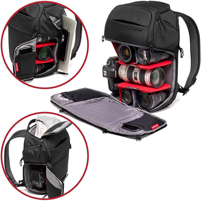 Професійний рюкзак для камер Manfrotto Advanced Fast III для бездзеркальних камер, об'єктивів та ноутбука, з бічним доступом та кріпленням для штатива