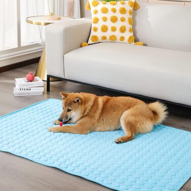 Килимок охолоджуючий для собак YXHZVON, 150 x 100 см, 2XL, блакитний. Охолоджуючий килимок для собак, миється, для дому, машини, в дорогу.