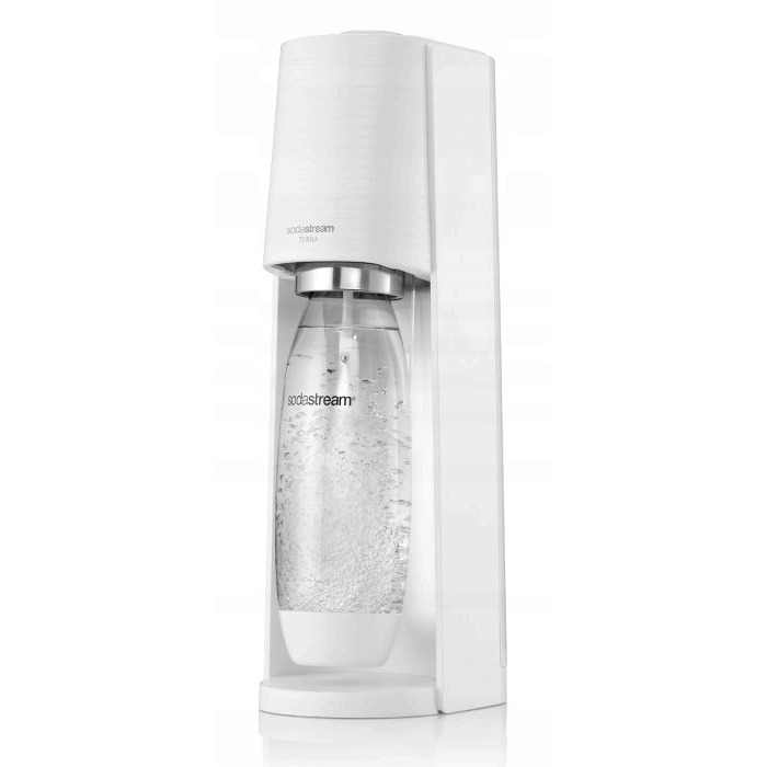 Сифонізатор для газованої води SodaStream Terra, білий (балон CO2 та пляшка 1 л у комплекті)