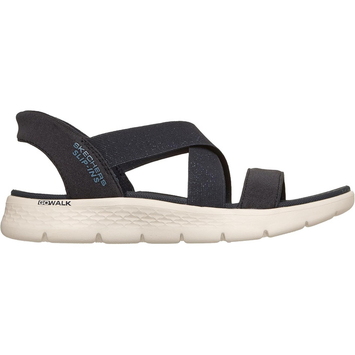 Сандалі Skechers Go Walk Flex Glimmer Up Slip-ins (41 EU, темно-сині) - зручні жіночі сандалі для ходьби