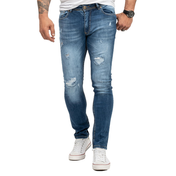 Чоловічі джинси Rock Creek Slim Fit M21 (32W/34L, сині) - Оригінал