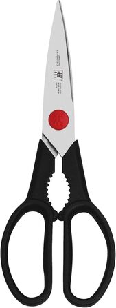 Набір ножів ZWILLING 8 предметів у бамбуковому блоці, з точильним бруском та ножицями, нержавіюча сталь, чорні ручки