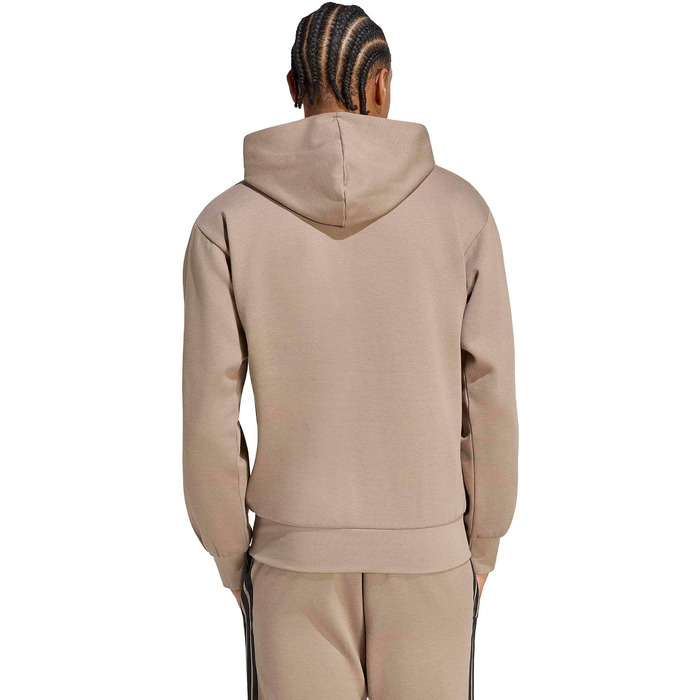 Чоловіча худі Adidas Essential Linear Fleece з капюшоном, колір Khaki Six/Black, розмір S