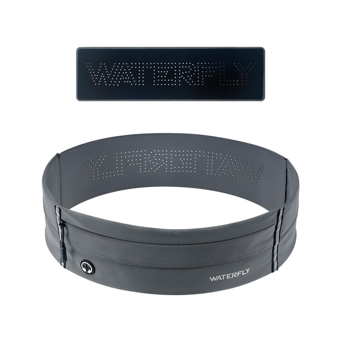 Водонепроникний поясний ремінь Waterfly для бігу, спорту та фітнесу (чоловічий/жіночий, темно-сірий)