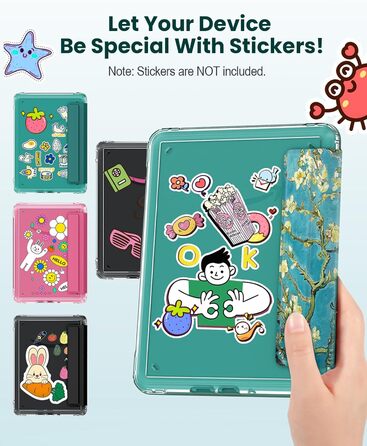 Чохол для Kindle Paperwhite 12 (2024) та Kindle Colorsoft (2024/2025) MoKo з магнітною застібкою, захистом від подряпин та авто-активацією/деактивацією екрану, колір: абрикосовий квітковий