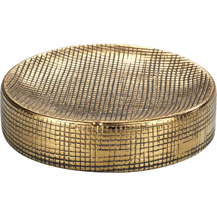 Підставка для мила WENKO Rivara, керамічна, золота, Ø 10 x 2,5 см