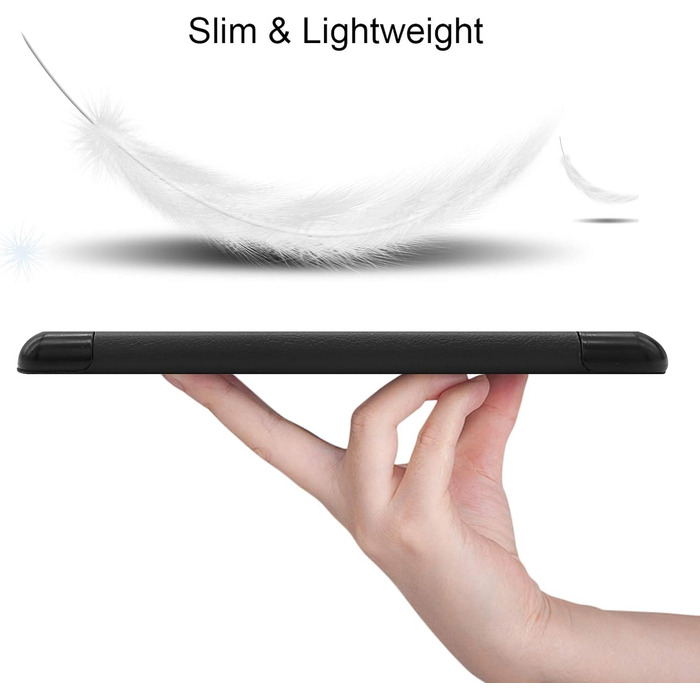 Чохол для Amazon Kindle 2019 (10 покоління) 6 дюймів Lobwerk: Slim Case з авто-сном та функцією підставки (Чорний)