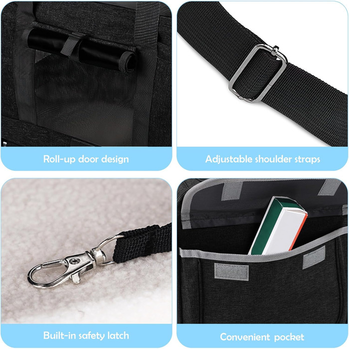 Переноска для тварин ALLSOPETS з колесами для котів та собак, схвалена для авіаперельотів, з висувним ручками, знімними колесами та плечовим ременем, сіра