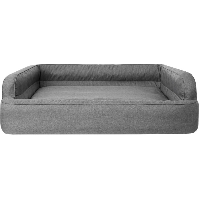 Dog bed, pet furniture, cat bed, removable cover, dog basket, dog cushion, dog lounger, sleeping places, dog sofa, XL: 96x62 cm (2: 96x62 cm, Graphite)