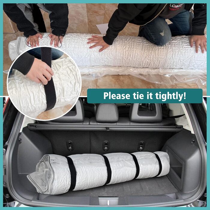 Queen/Full Mattress Vacuum Bags for Moving and Storage, Memory Foam Latex Mattress Storage Bags, Full Queen Size for Mattresses up to 14 inches