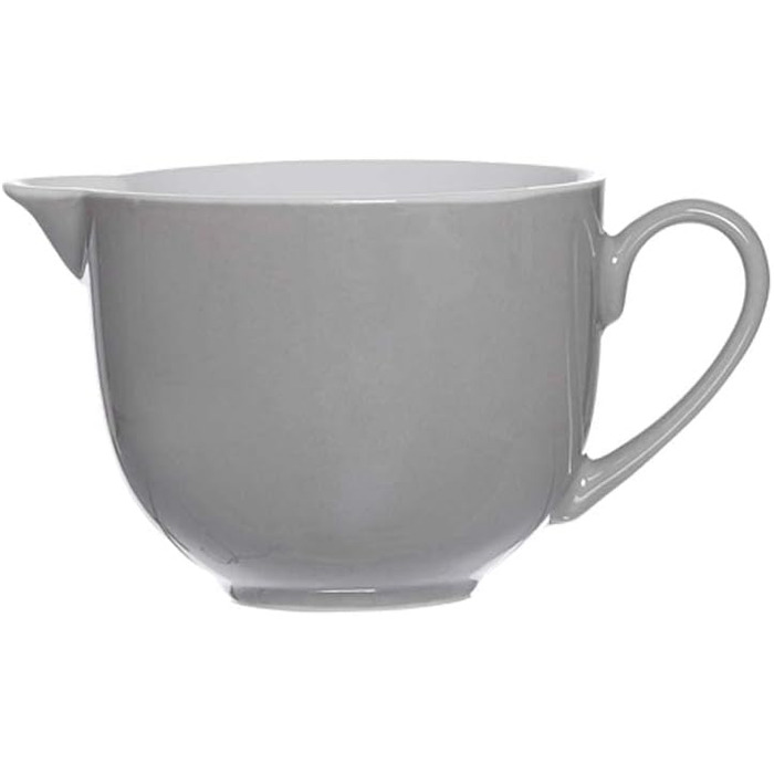 Ritzenhoff & Breker Milk & Sugar Set Doppio, Grey, Milk Jug/Pourer 170 ml, Sugar Bowl ø 9 cm, made of Porcelain, Dishwasher Safe