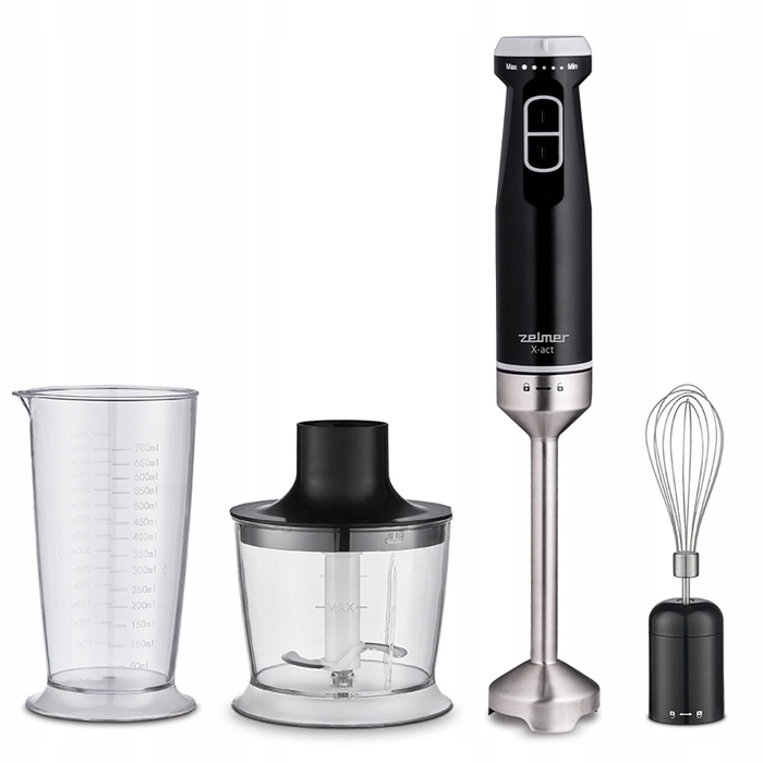 Ручний блендер Zelmer ZHB4632 X-Act, 1200 Вт, чорний