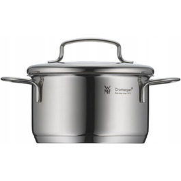 Каструля WMF Mini з кришкою, 0,7 л, 12 см, нержавіюча сталь, для індукційних та газових плит