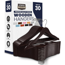 Набір вішалок для штанів та одягу Utopia Home (20 шт.), білий