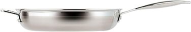 Набір сковорідок Le Creuset з нержавіючої сталі 3-шарової, 2 шт, Ø 24-28 см, сріблястий, для всіх плит (індукція, духовка)