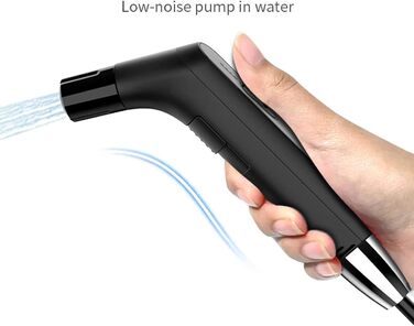 Portable Bidet Travel Bidet Sprayer, Electric Bidet, Portable Jet for Toilet, Bathroom and Outdoor Hiking, Muslim Shower Sprayer with 2.3 Liter Water Tank (Black, 2.3 Liter)