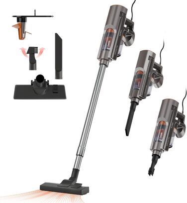 Електричний акумуляторний віник Solac Turbobat Digital Flex 29.6V AE2515 - металевий корпус, колір мідний