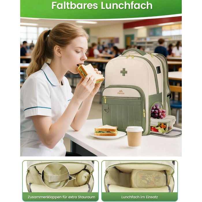 Шкільний рюкзак MATEIN для підлітків (дівчаток та хлопців), 15.6