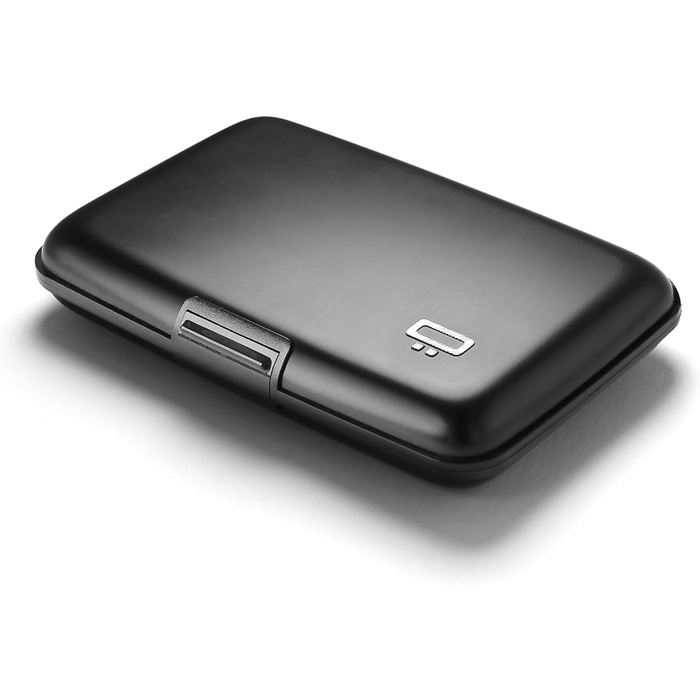 Картахолдер ÖGON -DESIGNS Smart Case Stockholm V1 (Чорний) з RFID захистом, алюміній