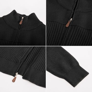 Кардиган чоловічий PJ PAUL JONES з блискавкою та стійким коміром, чорний (XXL)