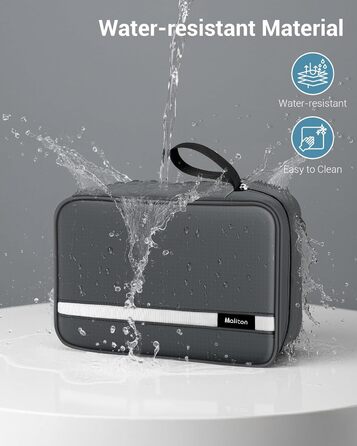 Сумка для туалетних аксесуарів Maliton: велика водонепроникна сумка-органайзер для подорожей, спорту та басейну | 4 відділення | Складана та компактна (Сірий)