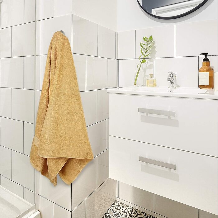 Набір з 4 преміум рушників для ванної Utopia Towels, 68x137 см, 100% бавовна, 600 г/м², швидковисихаючі та дуже вбираючі, для щоденного використання, бежеві