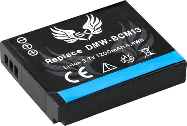 Запасний акумулятор 2x 1200mAh для Panasonic Lumix DMC-FT5 TZ40 TZ41 TZ55 TZ61 TZ71 ZS30 + зарядний пристрій (2 акумулятори)