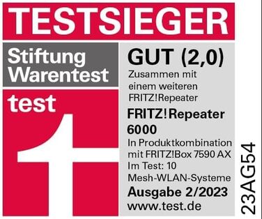 FRITZ!Repeater 6000: WiFi 6 репітер з трьома радіомодулями (5 ГГц, 2.4 ГГц, 2.5 Гбіт/с LAN), українська версія