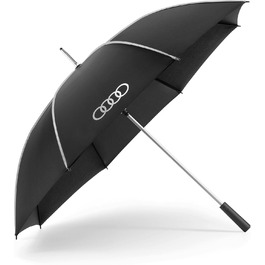Audi 3122200100 Automatic Stick Umbrella - Black | Official Audi Umbrella