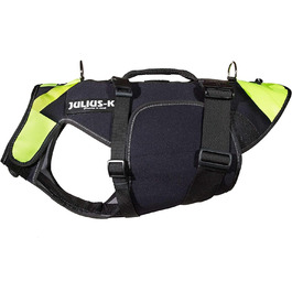 Жилет для собак Julius-K9 IDC 3в1, розмір L, чорний та неоновий, чорний та UV-помаранчевий