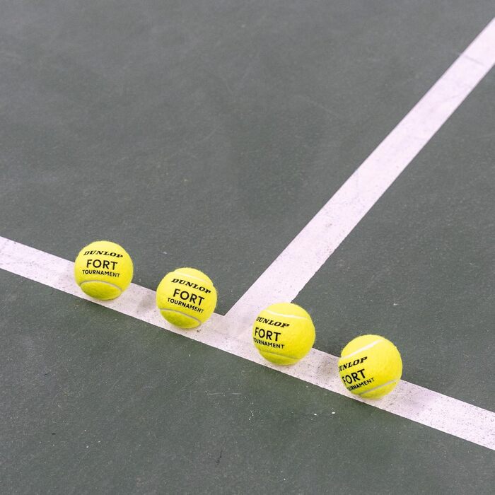 Dunlop Fort Tournament Tennis Balls - For Clay, Hard & Grass Courts (3 x 4 Balls)