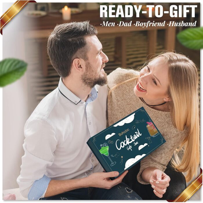 Valentine's Day gifts for him, gifts for men, dad, friend, cocktail smoking kit with flashlight, men's gifts, bourbon whiskey smoking set, men's gifts for Christmas (without butane)