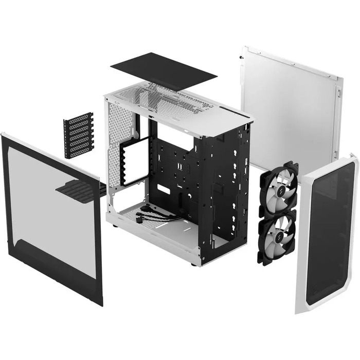 Корпус Fractal Design Focus 2 RGB TG Midi Tower, білий