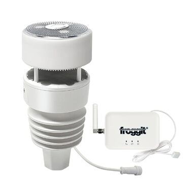 Метеостанція Froggit WH3000 SE PRO WiFi: Професійна метеостанція з WiFi, датчиком температури, вологості, барометром, анемометром, дощуміром та годинником