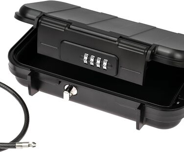 Портативний сейф HMF 318-02 з кодовим замком, вологостійкий міні-сейф з мотузкою, 23,5 x 14,5 x 5,8 см