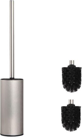 Тримач для унітазної щітки BGL, нержавіюча сталь, кольоровий, круглий, окремо розташований, для ванної кімнати (нікель)