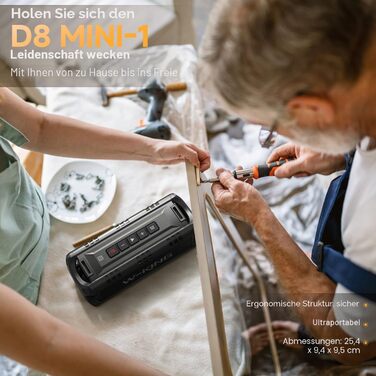 W-KING Bluetooth колонка 30W IPX6 портативна, з басом, 24 год, TF/USB/AUX, для вечірок та кемпінгу