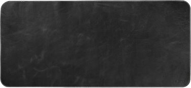 Мишка Londo Echtleder – великий килимок для миші зі шкіри, чорний. Килимок для столу з антиковзким покриттям