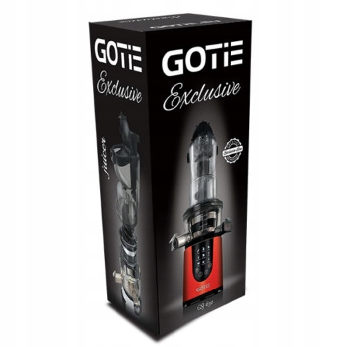Вертикальна шнекова соковижималка Gotie GSJ-630B 200 Вт, чорна