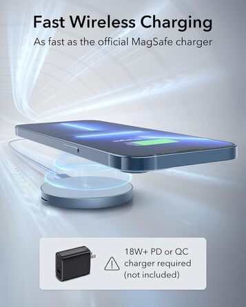 Бездротовий зарядний пристрій ESR MagSafe з підставкою для iPhone 17/16/16 Pro/16 Pro Max/15/14/13, AirPods 4/3/2 Pro, білий (без адаптера живлення)