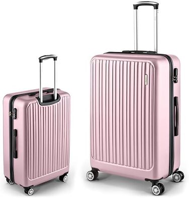 Валіза Hartschalenkoffer Easy Move - ергономічна, безпечна, рожева, 74 см, з коліщатками 360° та кодовим замком