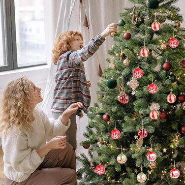 Набір прикрас на ялинку 44 шт: сині та золоті кулі для ялинки 6см та 3см, для дому та вулиці