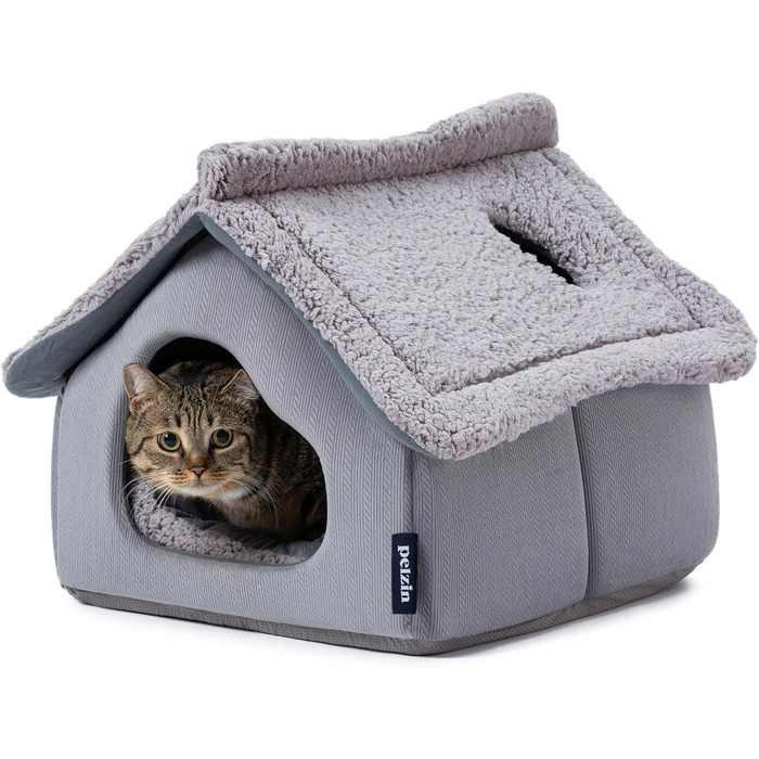 Будиночок для кота - затишний притулок знімним матрацом та килимком. Зроблений з вапняку.